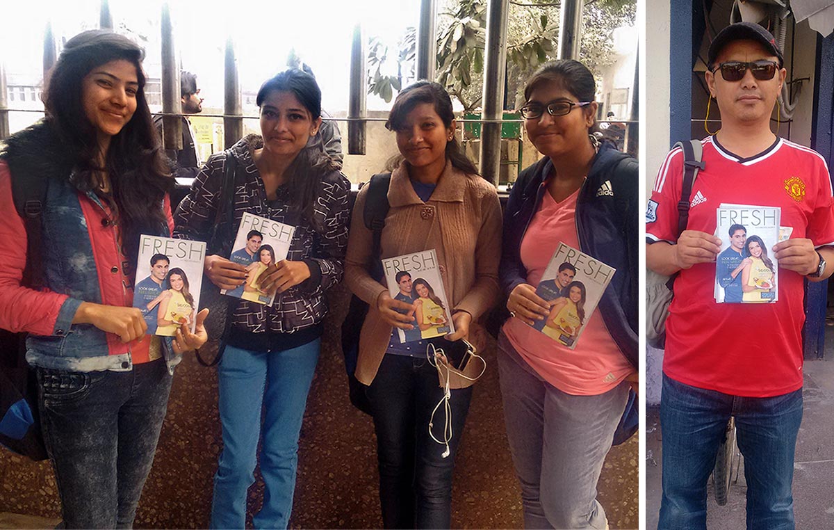 Priya Chauhan and friends and Gyalpo at Delhi metro stations