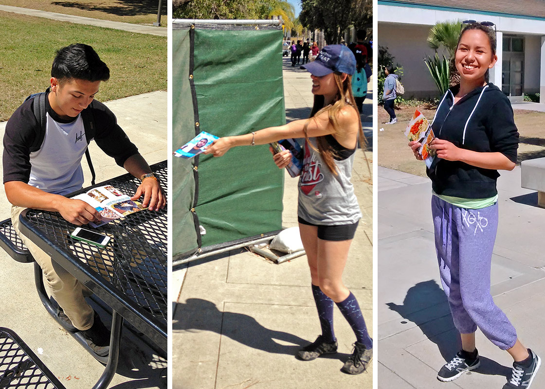 Reader, Kim Moffatt, and Teresa at Oxnard