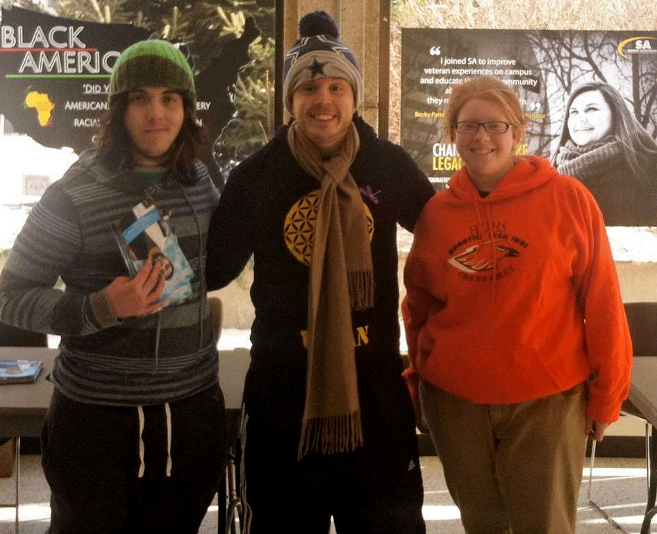 John Deetjen, Thomas Goodman, and Amanda McCrary at UWM